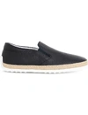 Tod's Ods Mens Navy Gomma Rafia Leather Skate Shoes Eur 43 / 9 Uk In Navy