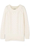 VINCE CABLE KNIT WOOL-BLEND SWEATER