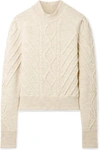 ISABEL MARANT BRANTLEY CABLE-KNIT WOOL-BLEND SWEATER