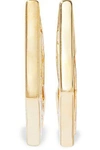 NOIR JEWELRY WOMAN TOUCH OF LUSTER 14-KARAT GOLD-PLATED RESIN EARRINGS GOLD,US 4146401443575628