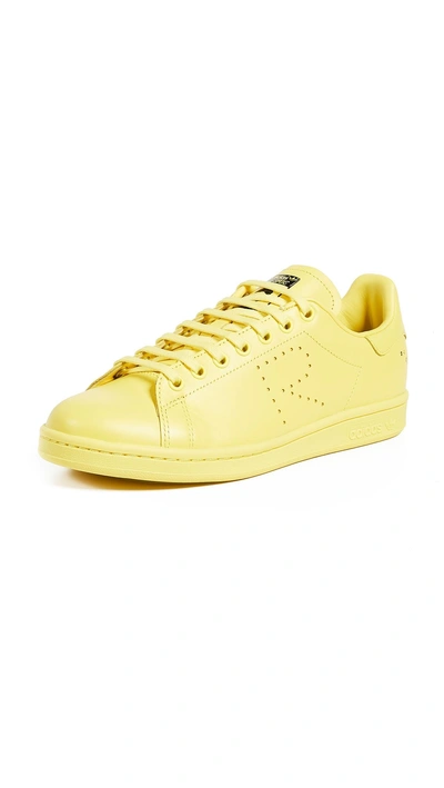 Adidas Originals Adidas By Raf Simons Yellow X Raf Simons Stan Smith Leather Sneakers In Yellow/orange