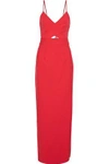MILLY MILLY WOMAN MCKENNA CUTOUT NEOPRENE GOWN RED,3074457345619333190