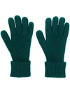 N•PEAL RIBBED KNITTED GLOVES
