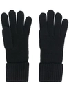 N•peal Chunky-knit Organic-cashmere Gloves In Blue