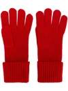 N•PEAL RIBBED GLOVES