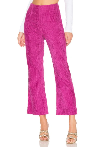 Mara Hoffman Lucy High-waisted Flared Corduroy Pants In Pink