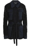 MARKUS LUPFER WOMAN GUIPURE LACE JACKET NAVY,GB 4230358016335596