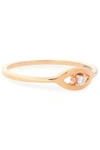 AAMAYA BY PRIYANKA WOMAN ROSE GOLD-PLATED STERLING SILVER CRYSTAL RING ROSE GOLD,GB 14693524283673101