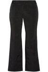 PROTAGONIST WOMAN CROPPED FAILLE BOOTCUT PANTS BLACK,GB 1016843419902520