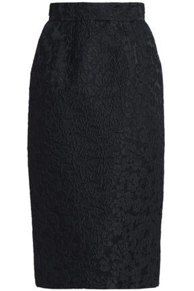Dolce & Gabbana Woman Cloqué Pencil Skirt Black