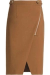 VANESSA BRUNO VANESSA BRUNO WOMAN WOOL-BLEND TWILL SKIRT CAMEL,3074457345619399754