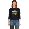 KENZO KENZO NAVY LIMITED EDITION JUMPING TIGER SWEATER