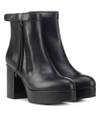 ACNE STUDIOS LEATHER ANKLE BOOTS,P00321944