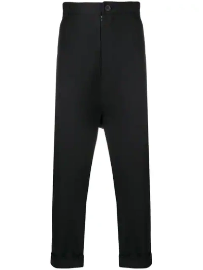 Alchemy Drop-crotch Tailored Trousers - 黑色 In Black