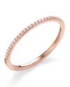 Lana 14k Gold Thin Diamond Stacking Ring In Silver