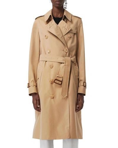 BURBERRY KENSINGTON HERITAGE BELTED LONG TRENCH COAT,PROD215030259