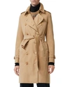 Burberry Chelsea Heritage Double-breasted Trench Coat In Honey