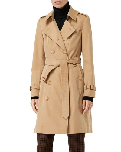 Burberry Chelsea Heritage Slim-fit Trench Coat In Honey