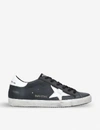 Golden Goose Superstar L27 Leather Trainers In Blk/white