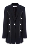 DEREK LAM 10 CROSBY OVERSIZED STITCHED DOUBLE-BREASTED BLAZER,TS92211PS