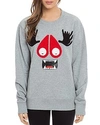 MOOSE KNUCKLES MOOSE MONSTER COTTON FLEECE SWEATSHIRT,MK4701LS-