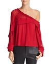 RAMY BROOK AURORA PLEATED OFF-THE-SHOULDER TOP,A1018202
