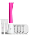 Dermaflash 2.0 Luxe Facial Exfoliating Device 5 Pc. Set In Hot Pink