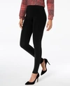Hue Brushed Fleece Lined Seamless Leggings In Black