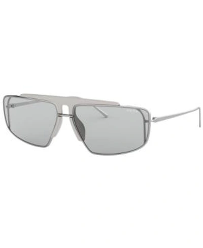 Prada Sunglasses, Pr 50vs 63 In Silver