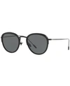 Giorgio Armani Ar6068 Black Male Sunglasses - Atterley In Black / Grey