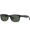 Ray Ban Ray-ban Wayfarer 58mm Rectangular Sunglasses In Black/ Green