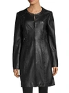 ELIE TAHARI Veeda Embellished Leather Jacket,0400097987647