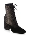 GIANVITO ROSSI Knit Lace Booties,0400097881352
