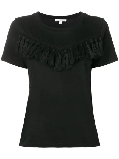 Rebecca Minkoff Tassel Trim T-shirt - 黑色 In Black