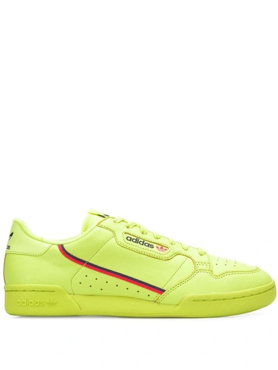 Adidas Originals Continental 80 Sneakers In Yellow