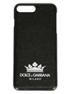 DOLCE & GABBANA DOLCE & GABBANA MILANO CROWN PRINT IPHONE 8+ CASE