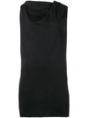 RICK OWENS DRKSHDW RICK OWENS DRKSHDW RUCHED JERSEY TOP - 黑色