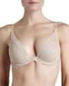 Natori Feathers Contour Plunge Bra In Cafe
