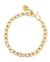 JEAN MAHIE 22K GOLD CADENE 15 CHAIN BRACELET,PROD214570071