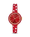 KATE SPADE KATE SPADE NEW YORK PARK ROW RED WATCH, 34MM,KSW1483