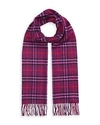Burberry The Classic Vintage Check Cashmere Scarf In Dark Violet Purple