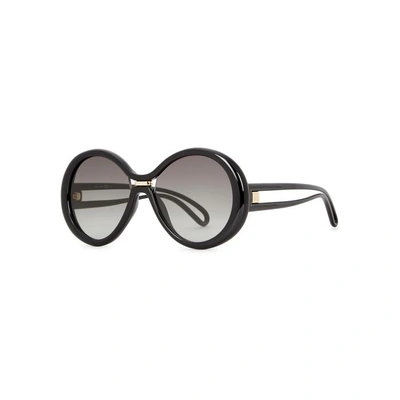 Givenchy Gv 7105 Black Round-frame Sunglasses