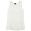 Eileen Fisher System Ivory Silk Crepe Top In Ivory