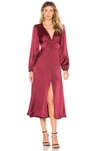 AUTEUR AUTEUR JADA DRESS IN WINE.,AEUR-WD16