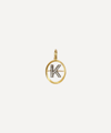 ANNOUSHKA 18CT GOLD K DIAMOND INITIAL PENDANT,000607662