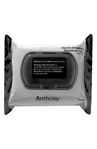 Anthony - Logistics For Men Glycolic Exfoliating & Resurfacing Wipes 30wipes In N,a