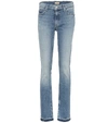 MOTHER THE RASCAL SLIT STRAIGHT JEANS,P00337629