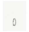 CARTIER CARTIER WOMENS WHITE LIGNES 18CT WHITE-GOLD AND DIAMOND WEDDING BAND,61744158