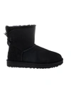 Ugg Black Mini Bailey Bow Low Boot In Black