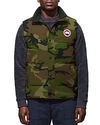 Canada Goose Garson Regular Fit Quilted Down Vest In Classic Camo